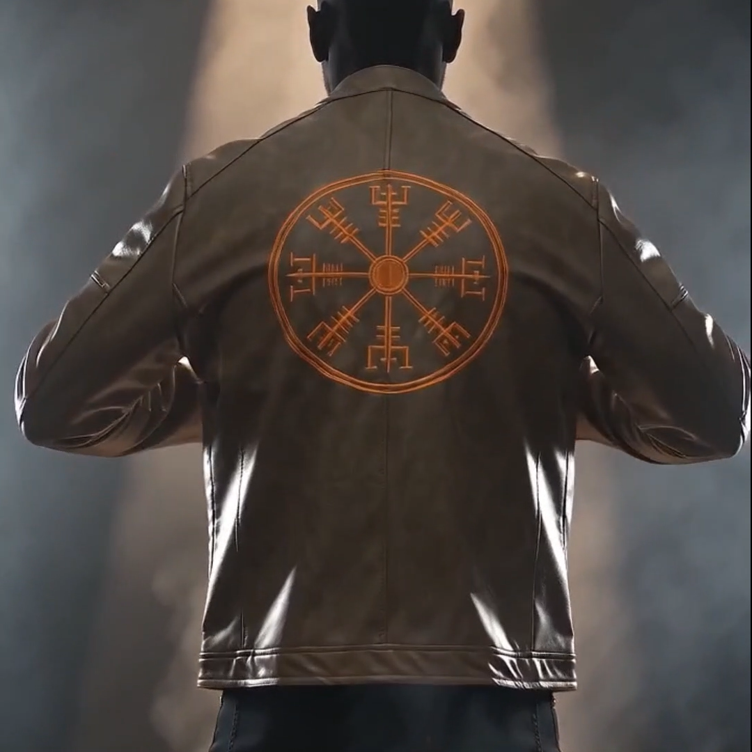 Southwest District Bikerjacke Vegvisir – Brown Edition