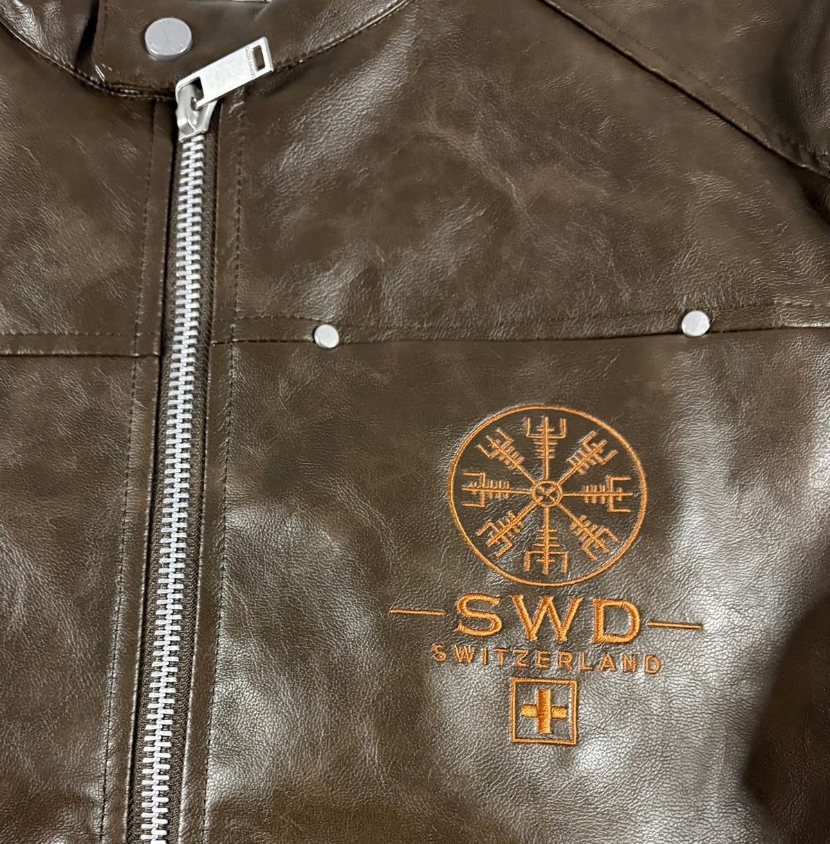 Southwest District Bikerjacke Vegvisir – Brown Edition