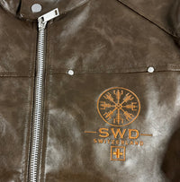 Southwest District Bikerjacke Vegvisir – Brown Edition