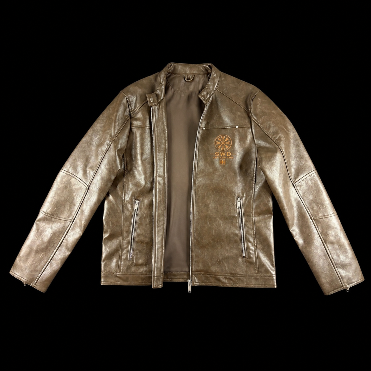 Southwest District Bikerjacke Vegvisir – Brown Edition