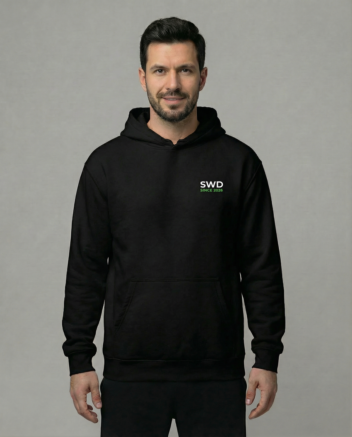 SWD Smile Work Repeat Hoodie Black