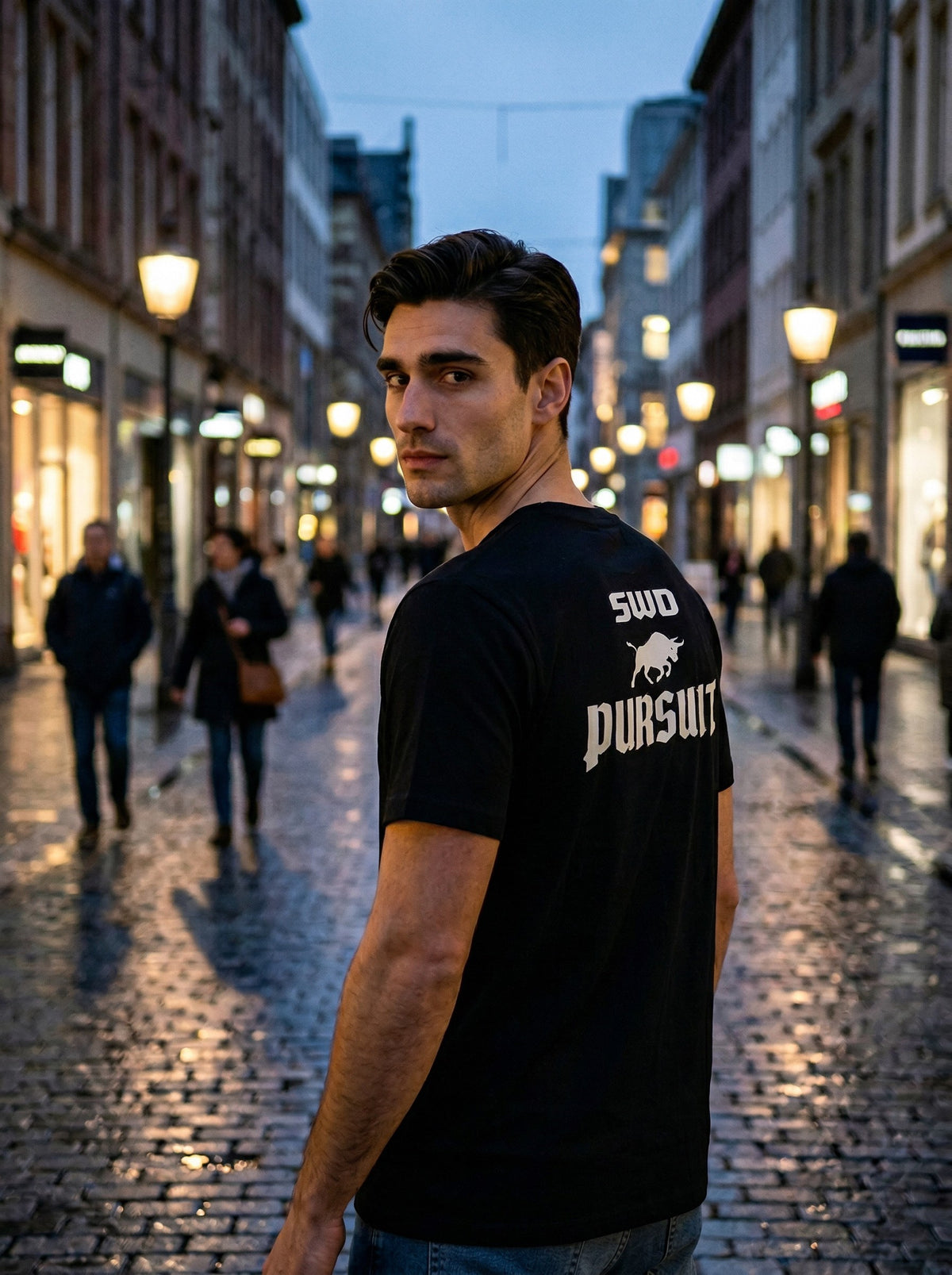 SWD PURSUIT T-Shirt – Black Streetwear Edition