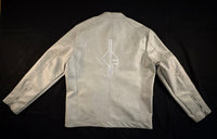Southwest District Premium Bikerjacke Hellgrau | Runenstick | Gr. XL