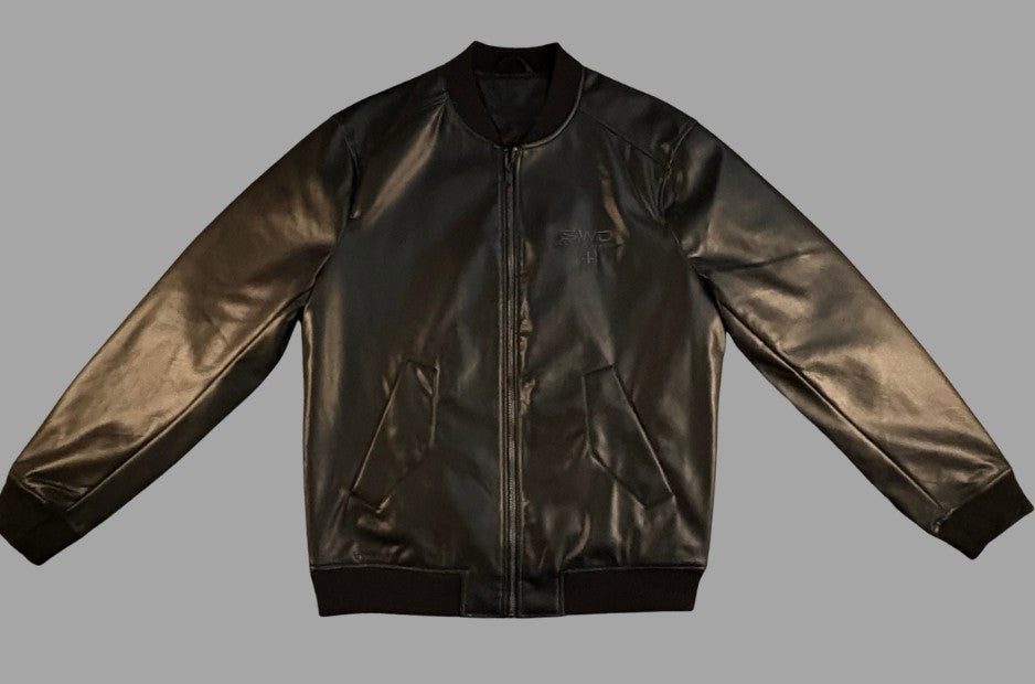 SWD Bomberjacke Schwarz – Minimalistisches Premium-Design mit Rückenstick | Southwest District