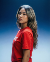 Conquest T-Shirt, Rot-Weiss