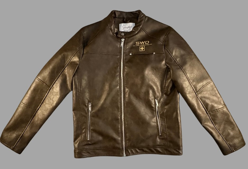 Southwest District Premium Bikerjacke Braun | Dolomiti Rückenstick | Gr. L