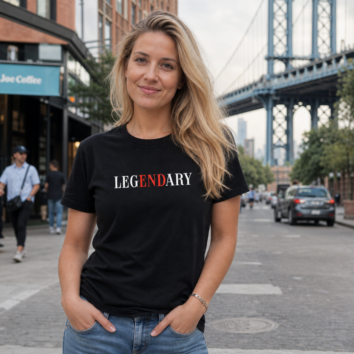 Legendary T-Shirt Schwarz – Minimalistisches Statement-Shirt | Southwest District | Unisex