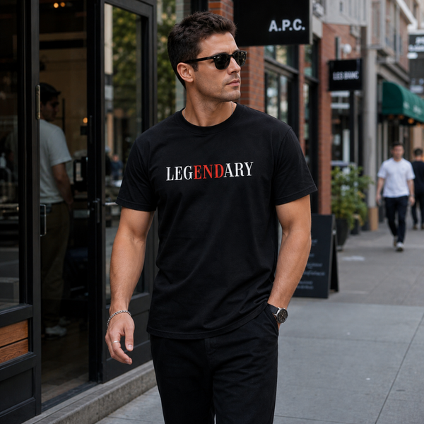 Legendary T-Shirt Schwarz – Minimalistisches Statement-Shirt | Southwest District | Unisex