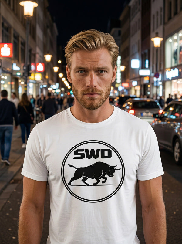 SWD Bull Logo T-Shirt – White Street Edition