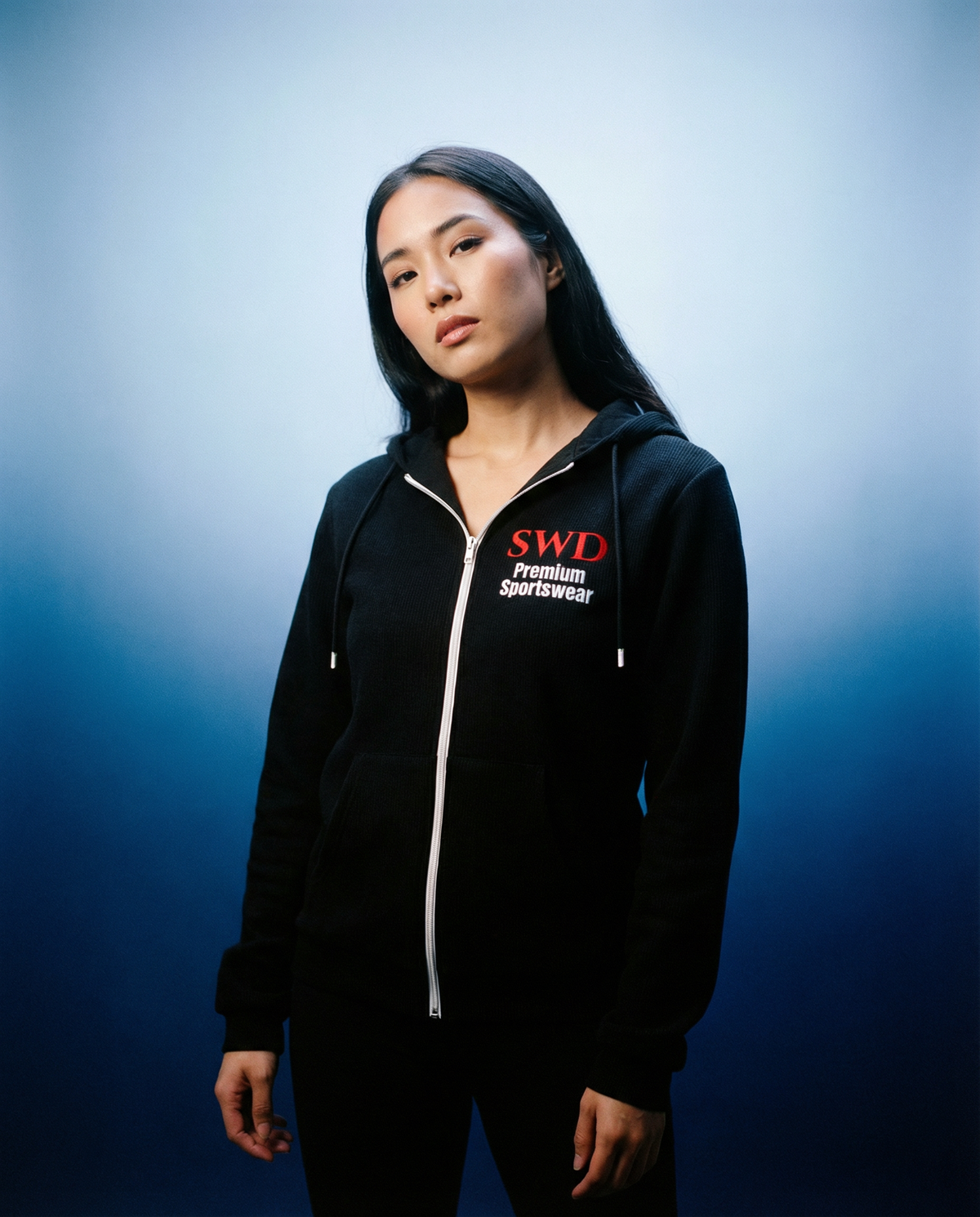 SWD Zip Hoodie Black