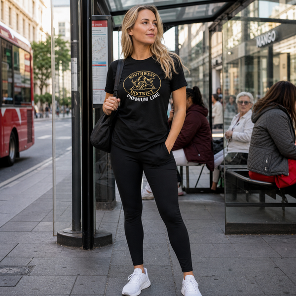 Southwest District Premium Line T-Shirt Schwarz – Bull Logo | Premium Streetwear