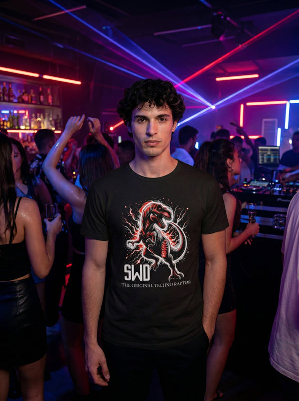 SWD Techno Raptor T-Shirt – Black Nightlife Edition