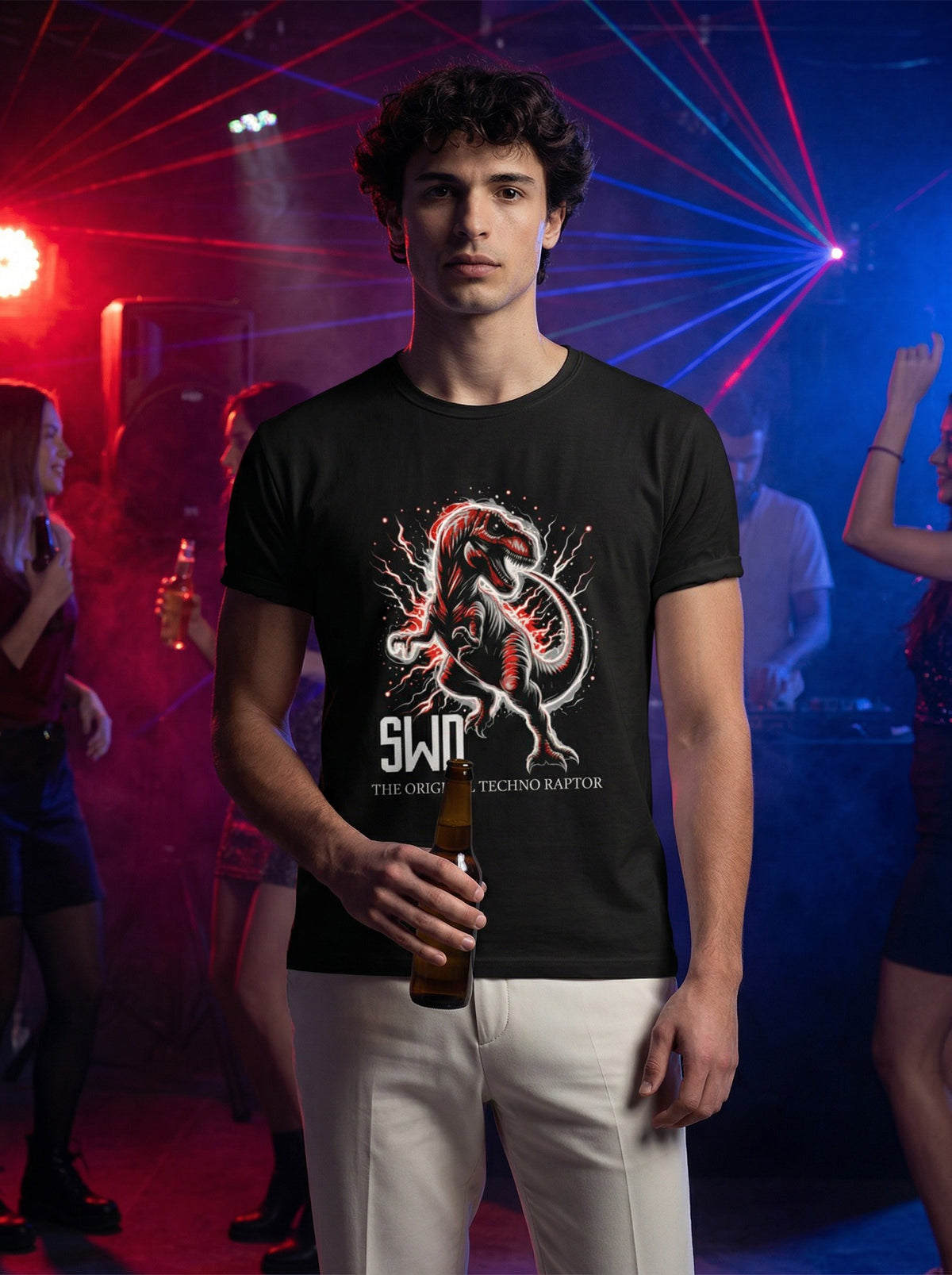 SWD Techno Raptor T-Shirt – Black Nightlife Edition