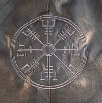 Southwest District Premium Bikerjacke Schwarz – Vegvisir | Gr. XL